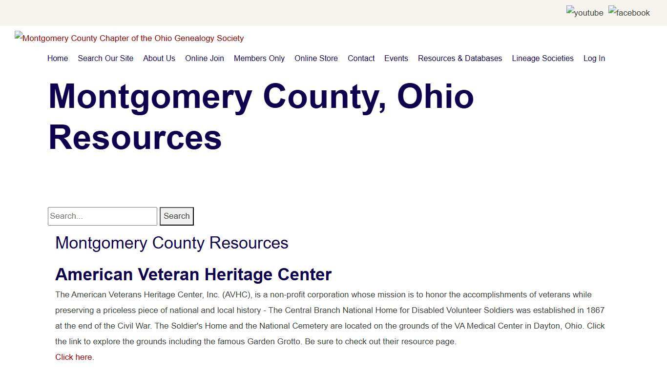 Montgomery County Chapter of the Ohio Genealogy Society
