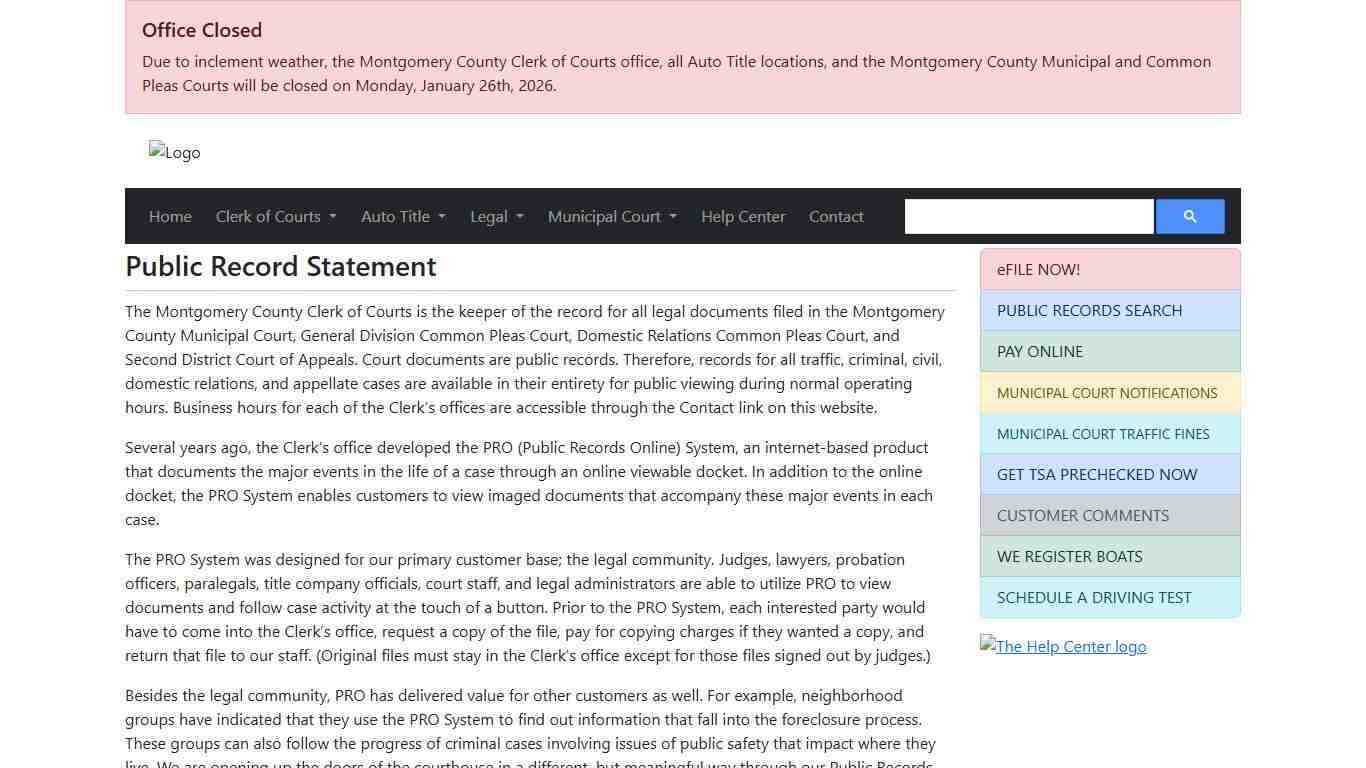 Mike Foley, Montgomery County Clerk of Courts