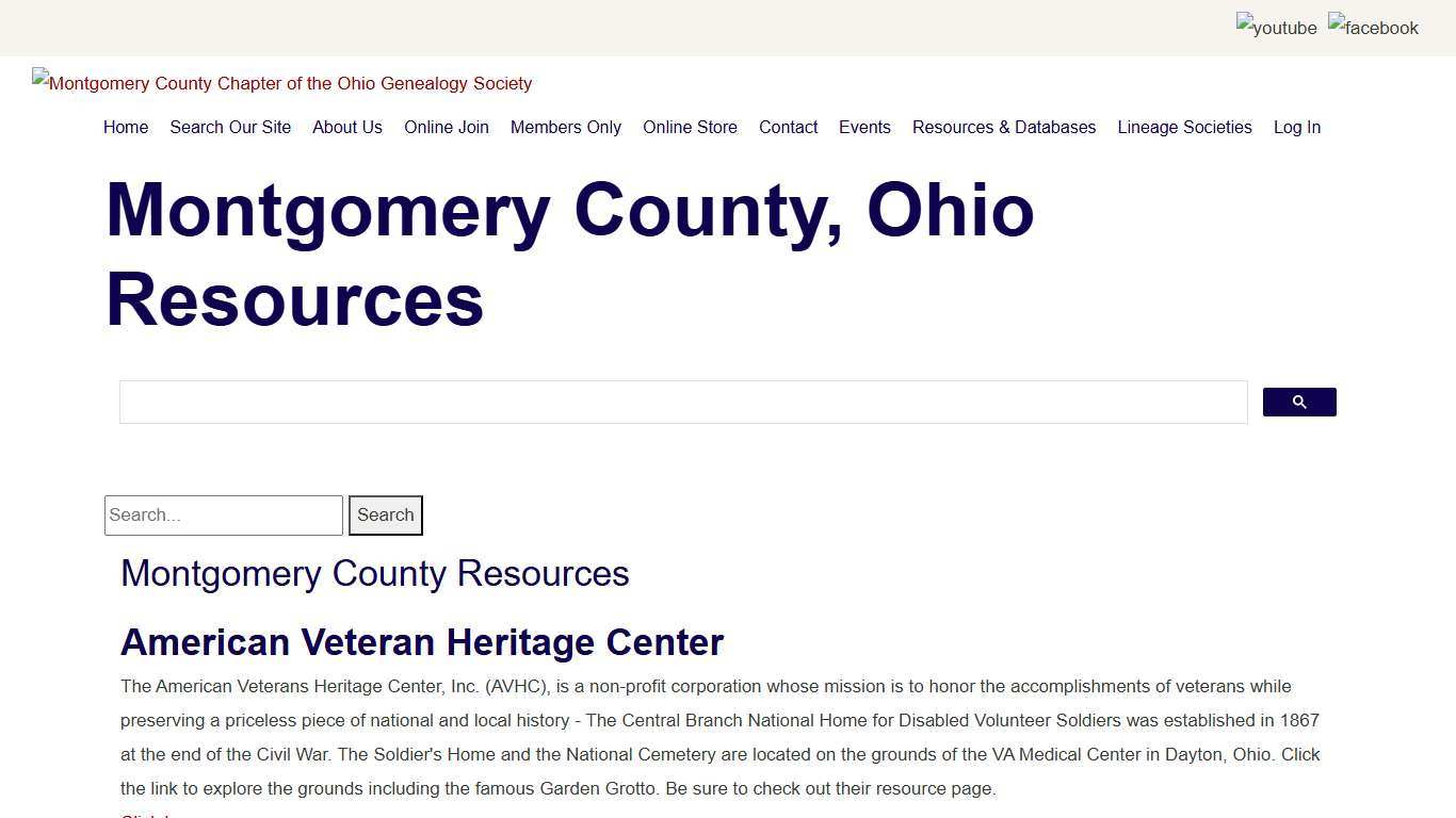 Montgomery County Chapter of the Ohio Genealogy Society